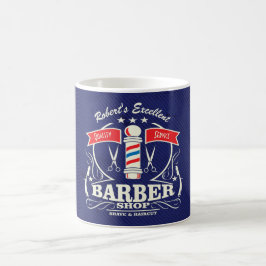 Personlig Retro Vintage Stylist Blue Kaffemugg
