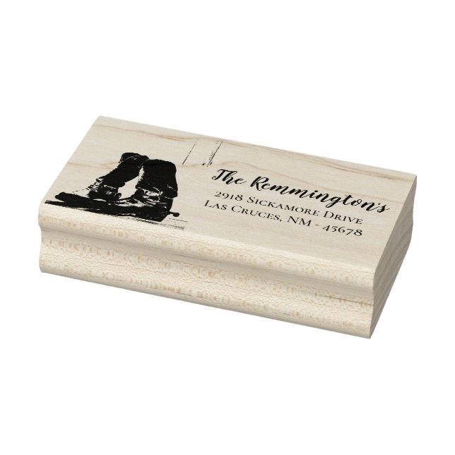 Personlig Returadress Frimärke Boots Land Ru Stämpel (Stämpel)