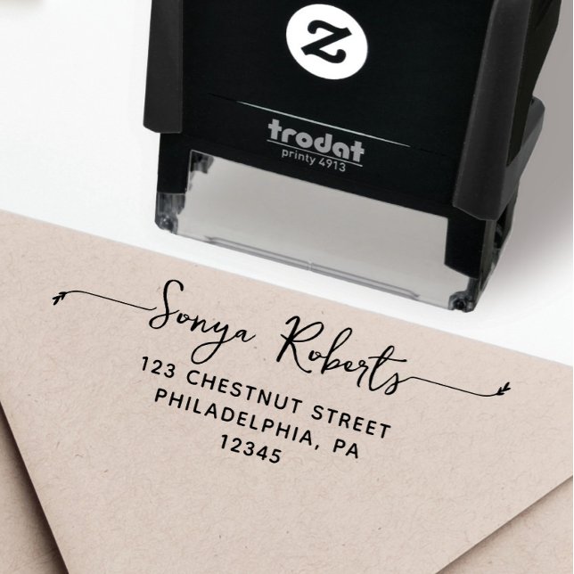 Personlig Returadress Self-Inking Frimärke Självfärgande Stämpel (Custom Return Address Stamp, Self-Inking Return Address Stamp, Personalized Stamp)