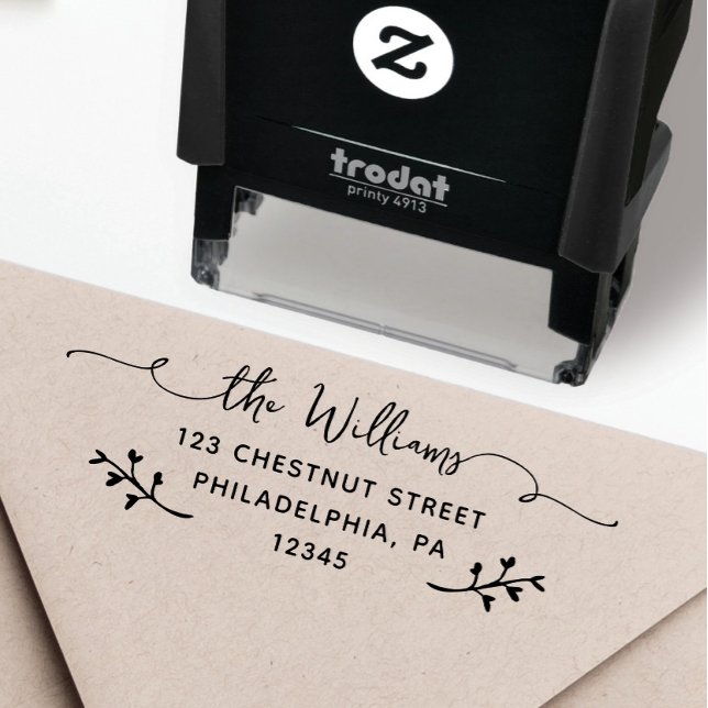 Personlig returadress Självbläckande stämpel (Custom Return Address Stamp, Self-Inking Return Address Stamp, Personalized Stamp)