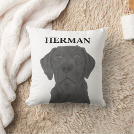 Personlig Reversible Black Labrador Kudde