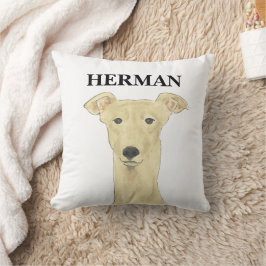 Personlig Reversible Fawn Greyhound Hund Kudde