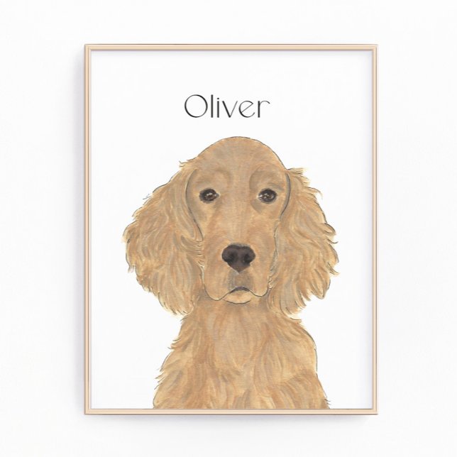 Personlig Reversible Irish Setter Art Fototryck (Skapare uppladdad)