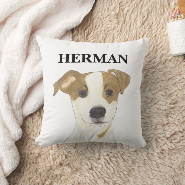 Personlig Reversible Jack Russell Terrier Kudde (Filt)
