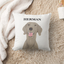 Personlig Reversible Weimaraner Kudde