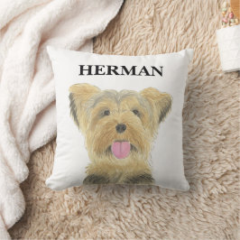 Personlig Reversible Yorkie Yorkshire Terrier Kudde