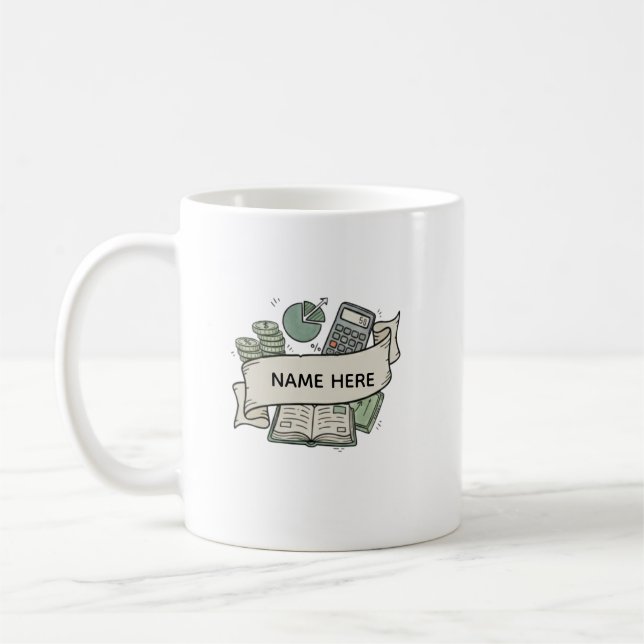 Personlig revisor finansproffs kaffe kaffemugg (Vänster)