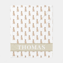 Personlig Rhodesian Ridgeback Fleecefilt