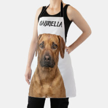 Personlig Rhodesian Ridgeback Hund Foto Förkläde