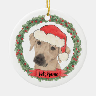 Personlig Rhodesian Ridgeback Julgransprydnad Keramik
