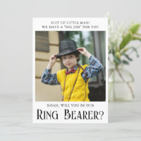 Personlig Ring Bearer Frieri fotokort