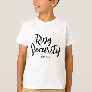 Personlig Ring Bearer Ring Security T Shirt