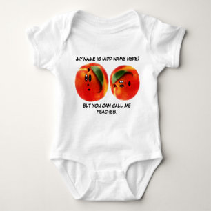 Personlig Ring mig Peacher Baby T-shirt