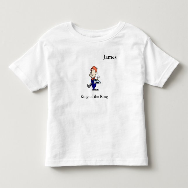 Personlig Ringbearer T-shirt (Framsida)