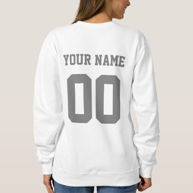 Personlig Ringette Girl Ringette-spelare T Shirt (Baksida)