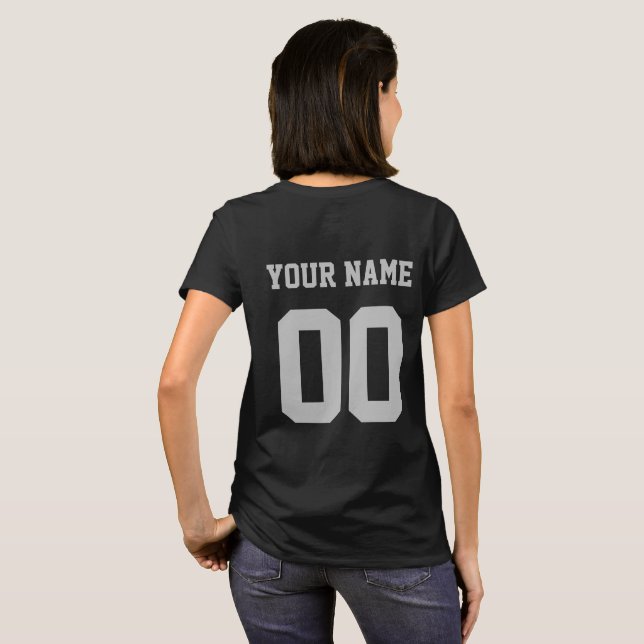 Personlig Ringette Girl Ringette-spelare T Shirt (Hel baksida)