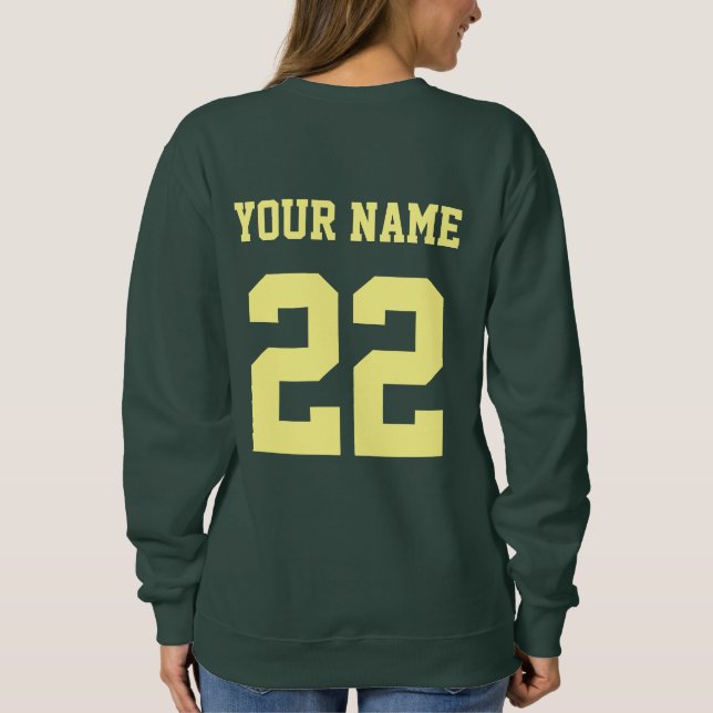 Personlig Ringette Girl Ringette-spelare T Shirt (Baksida)