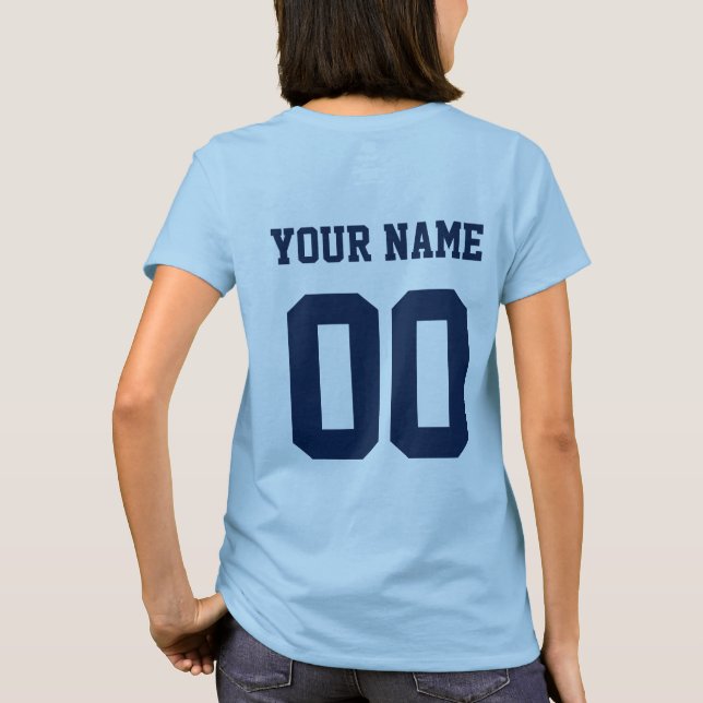 Personlig Ringette Girl Ringette-spelare T T Shirt (Baksida)