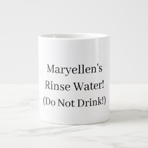Personlig "Rinse Vatten" Mugg för konstnärer Jumbo Mugg