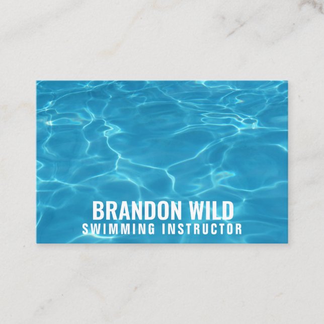 Personlig "Ripples of Vatten" (Storbritannien/euro Visitkort (Framsida)