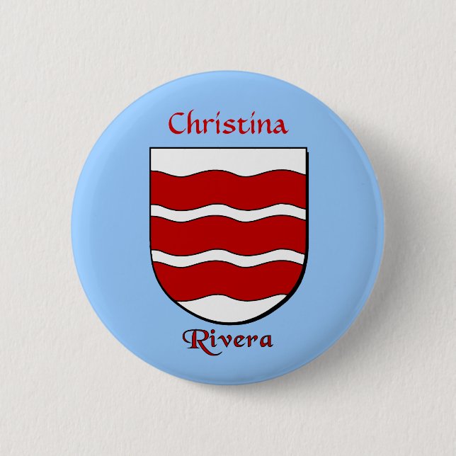 Personlig Rivera Historical Shield Knapp (Framsida)