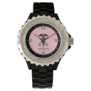 Personlig RN Medical Symbol Nurse Roman Dial Armbandsur