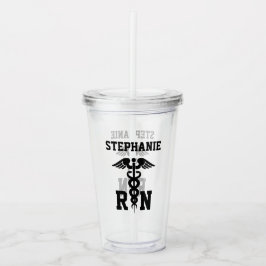 Personlig RN Medical Symbol Nurse Studenten Take Away Mugg