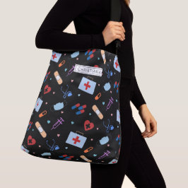 Personlig RN Nurse | Doktor Medical Mönster Axelväska