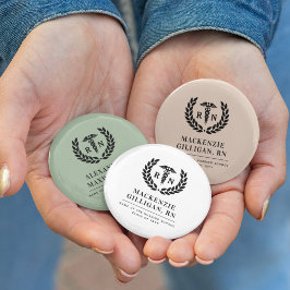 Personlig RN Nursing School Studenten Elegant Knapp