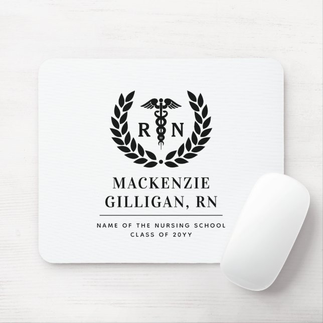 Personlig RN Nursing School Studenten Elegant Musmatta (Med mus)