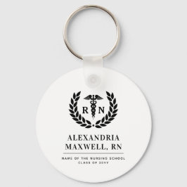 Personlig RN Nursing School Studenten Elegant Nyckelring