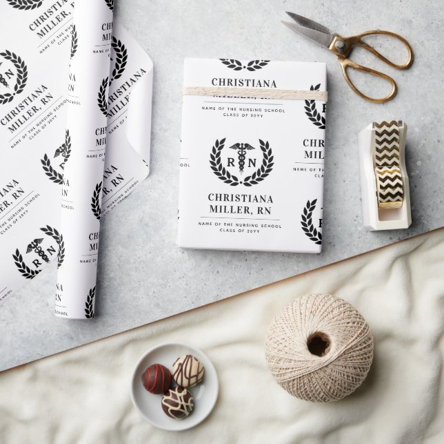 Personlig RN Nursing School Studenten Elegant Presentpapper (Hantverk)