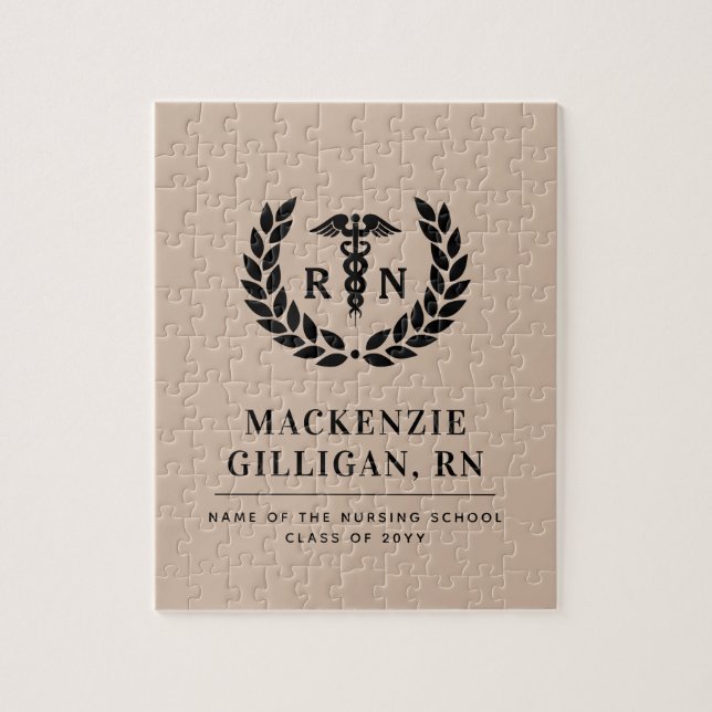 Personlig RN Nursing School Studenten Elegant Pussel (Vertikal)