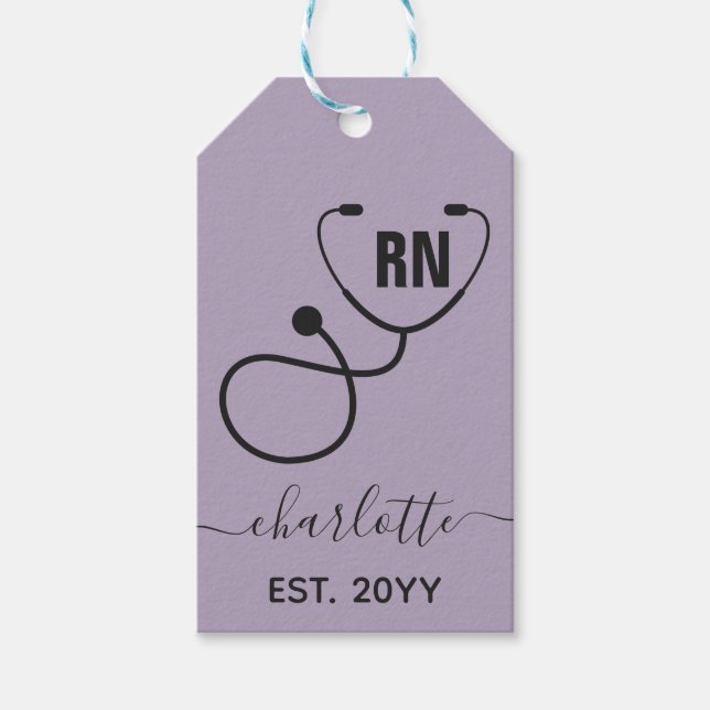 Personlig RN Registered Nurse Studenten Presentetikett (Framsidan)