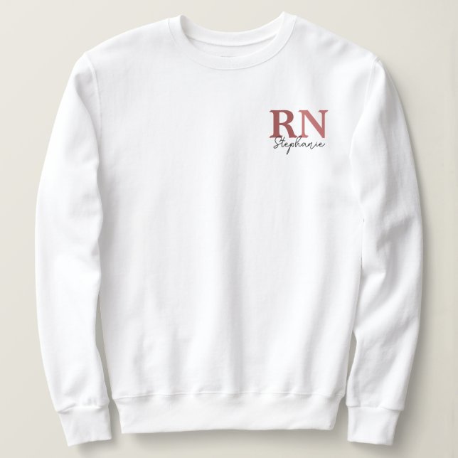 Personlig RN Registered Nurse Studenten T Shirt (Design framsida)