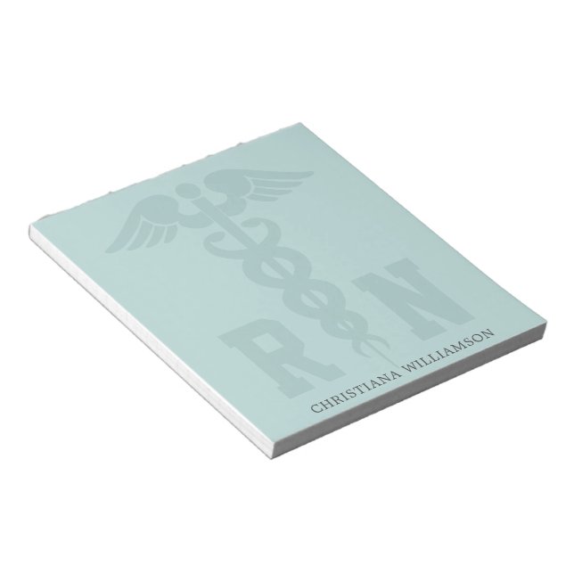 Personlig RN-registrerade Studenten-gåvor Anteckningsblock (Vinklad)