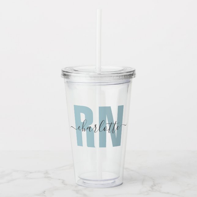 Personlig RN-registrerade Studenten-gåvor Take Away Mugg (Framsida)