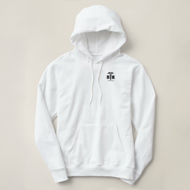 Personlig RN Ull Hoodie T Shirt (Design framsida)