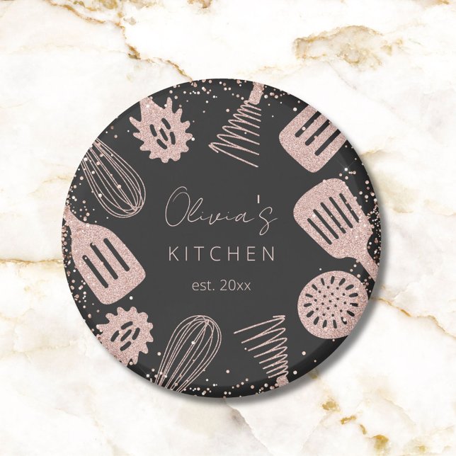 Personlig Ro Glitter-kokande Verktyg Magnet (Close up)