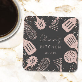 Personlig Ro Glitter-kokande Verktyg Underlägg Papper Kvadrat