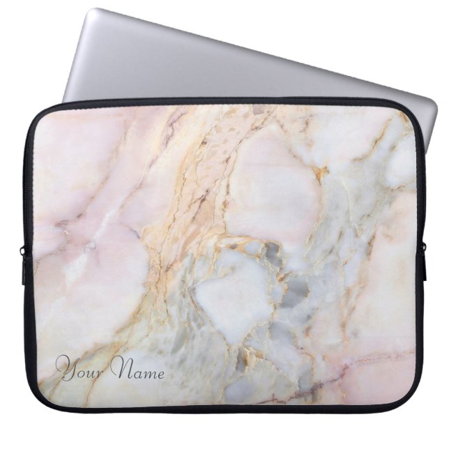 Personlig Ro Grått Marble bärbar dator Fodral (Framsidan)