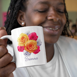 Personlig Ro i Bloom Motif Mugg