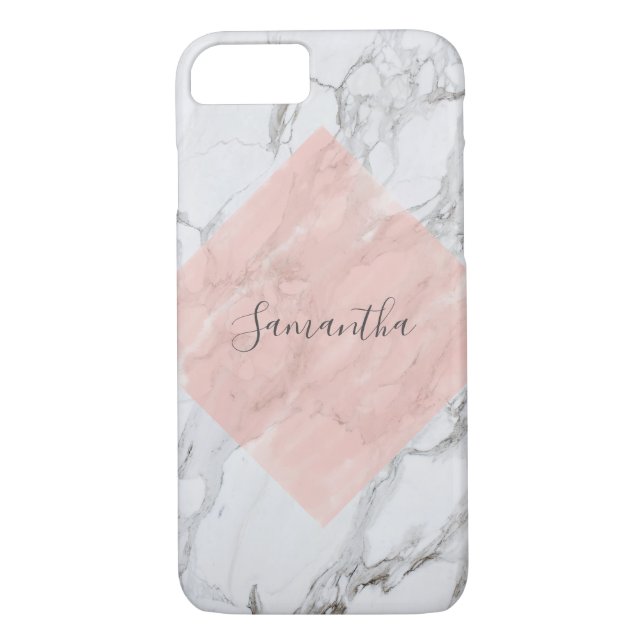 Personlig Ro Marble Smartphone Fodral Case-Mate iPhone Skal (Baksida)