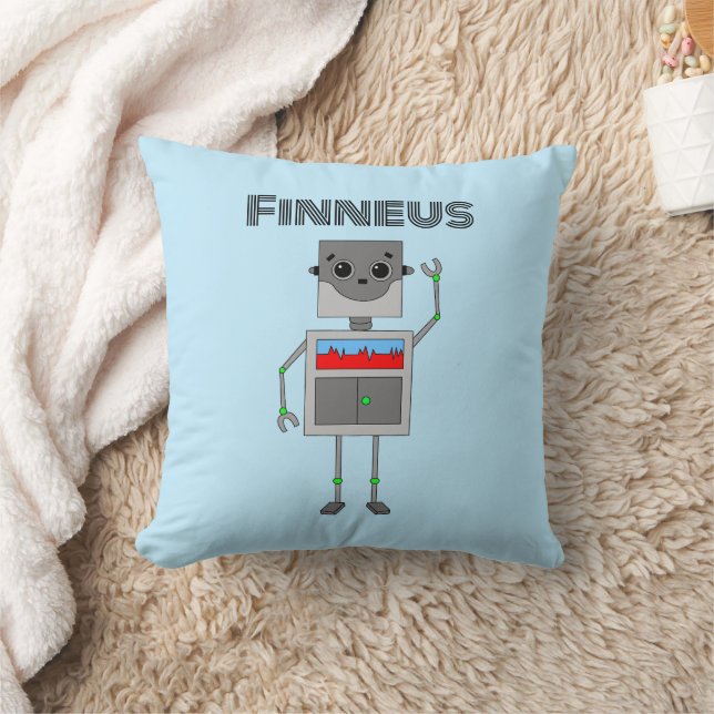 Personlig Robot ThLED Kudde (Filt)