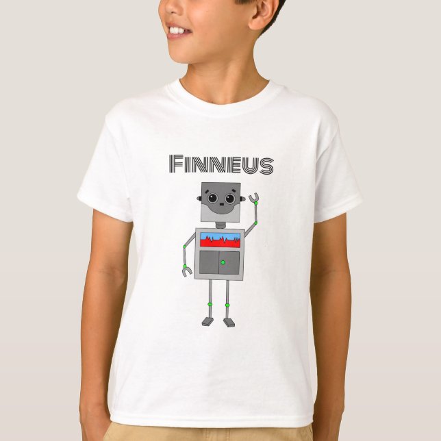 Personlig Robot ThLED T Shirt (Framsida)