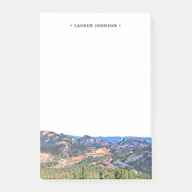 Personlig Rocky Mountain Post-it Block (Framsida)