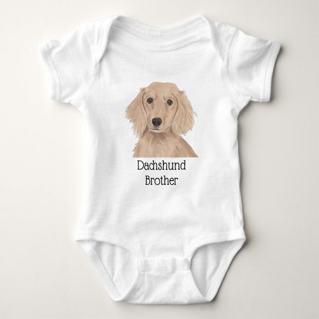 Personlig röd engelsk dachshund hund t shirt (Framsida)