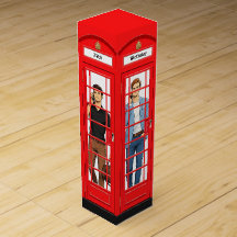 Personlig röd London telefonkiosk födelsedag