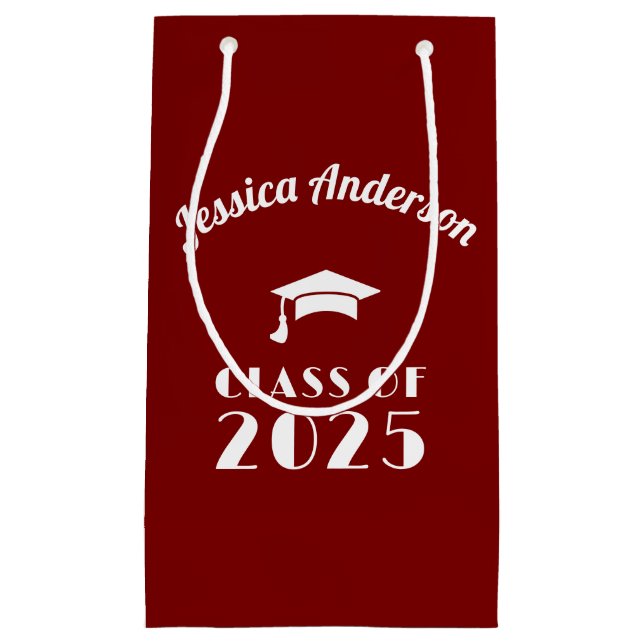 Personlig röd och vit examen  (Framsidan)