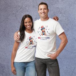 Personlig Röd vit och förväntad överordnad T Shirt